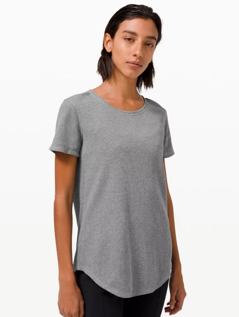 Lululemon Love Crew Short Sleeve T-Shirt - Waffle Size 6